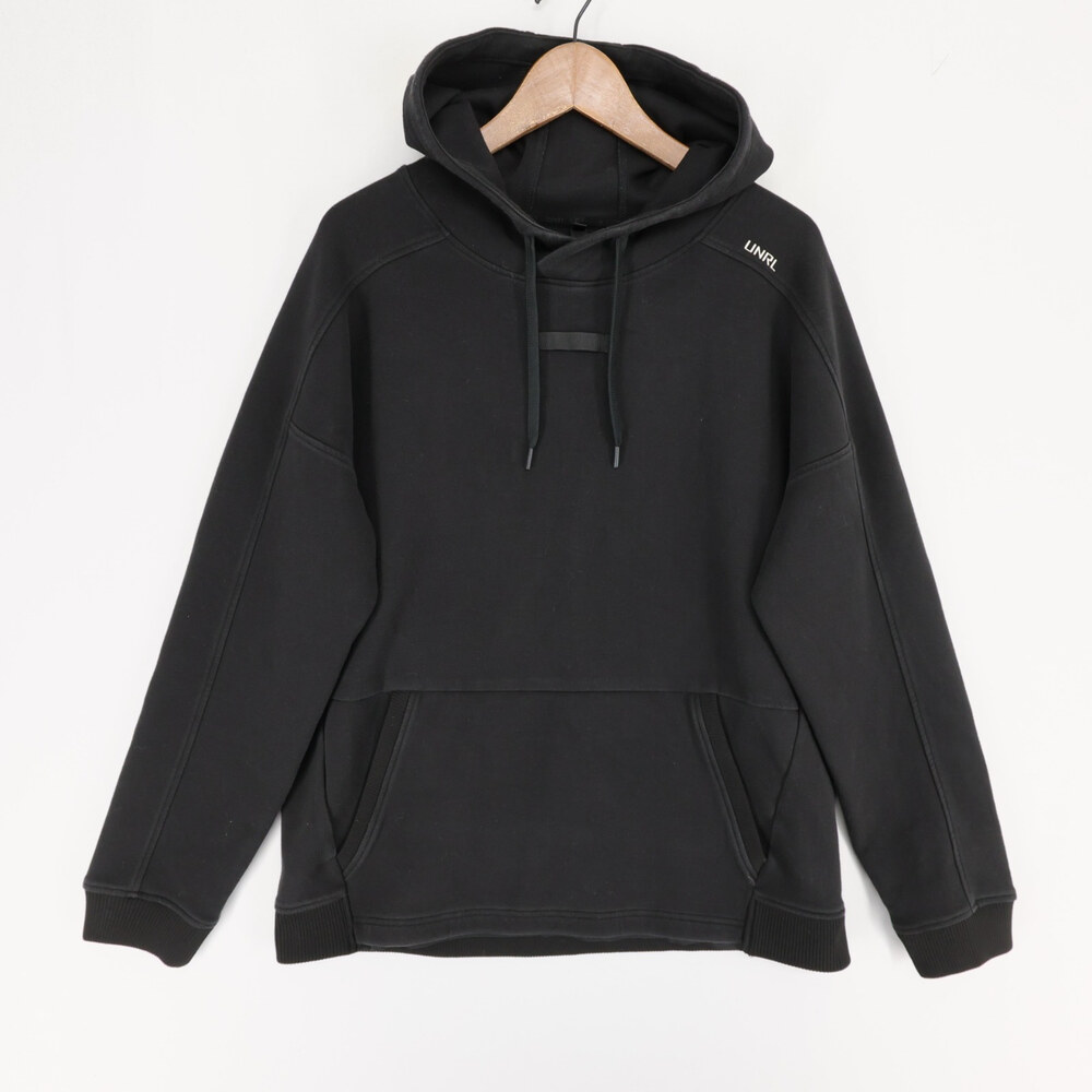 UNRL High Street Hoodie Mens M Black Sweatshirt Pullover Kangaroo Pocket